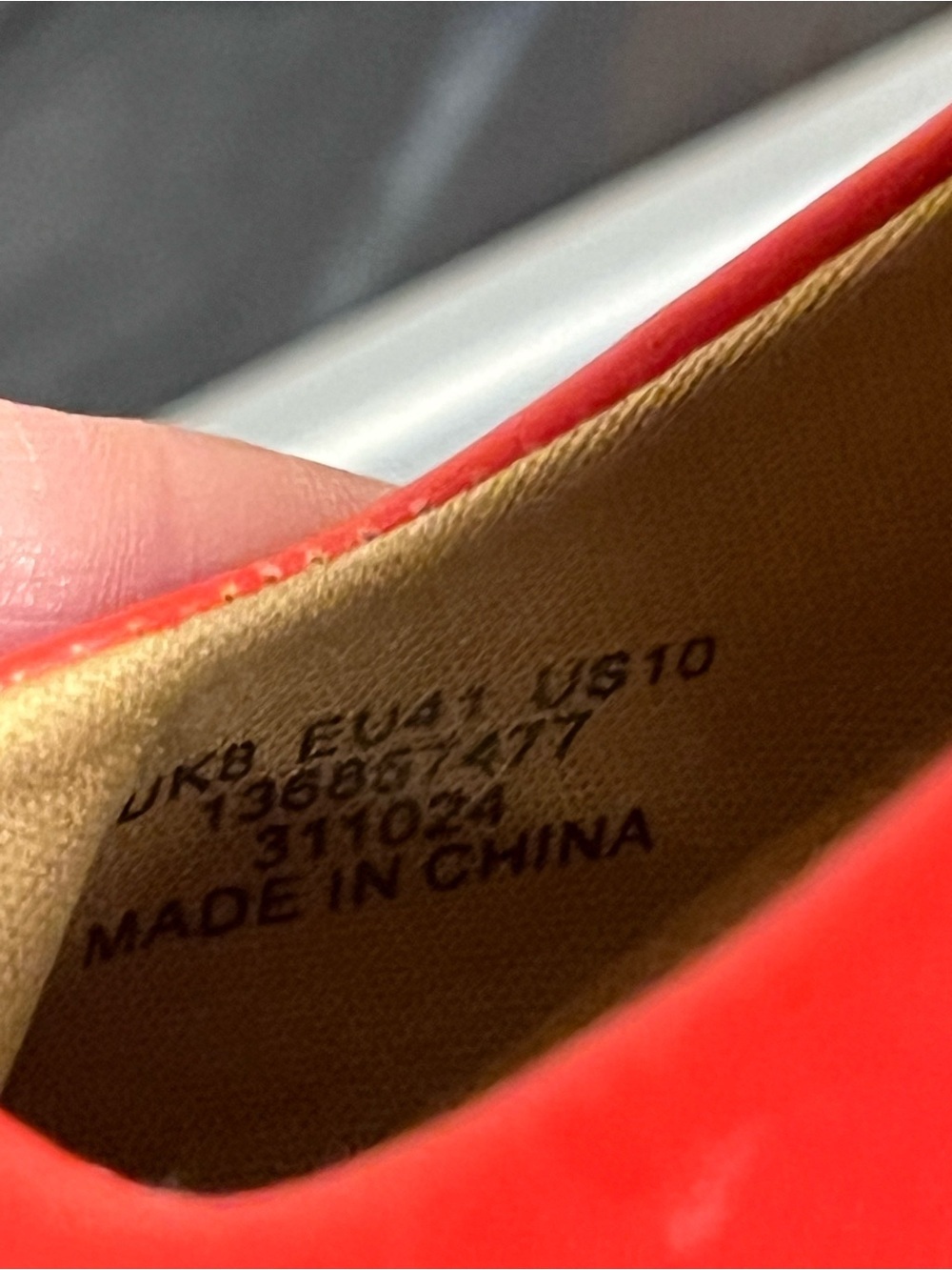 Mary Jane Ballet Flats Red ASOS Design Lottie Faux Leather Square Toe — 10 - Picture 7 of 11